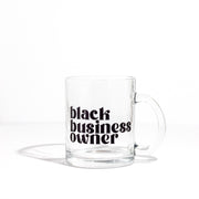 Black Business Owner Glass Mug