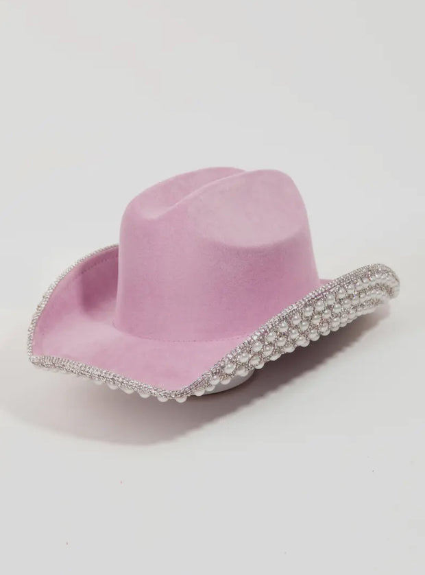 Pearls Cowboy Hat