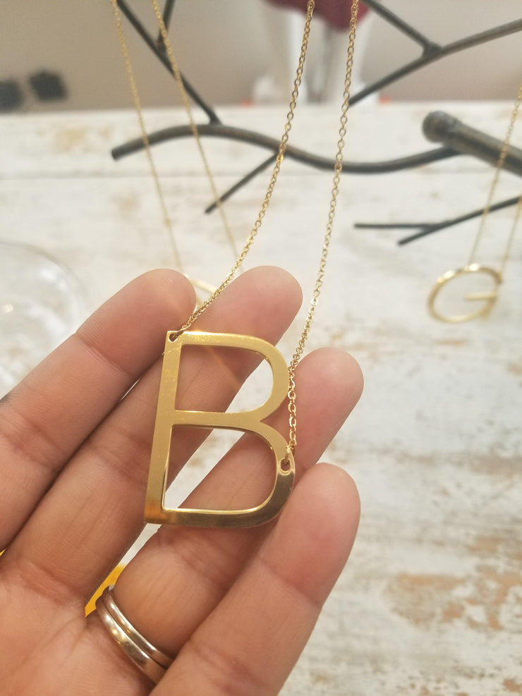 Gold Initial Necklace - Standout Style Boutique