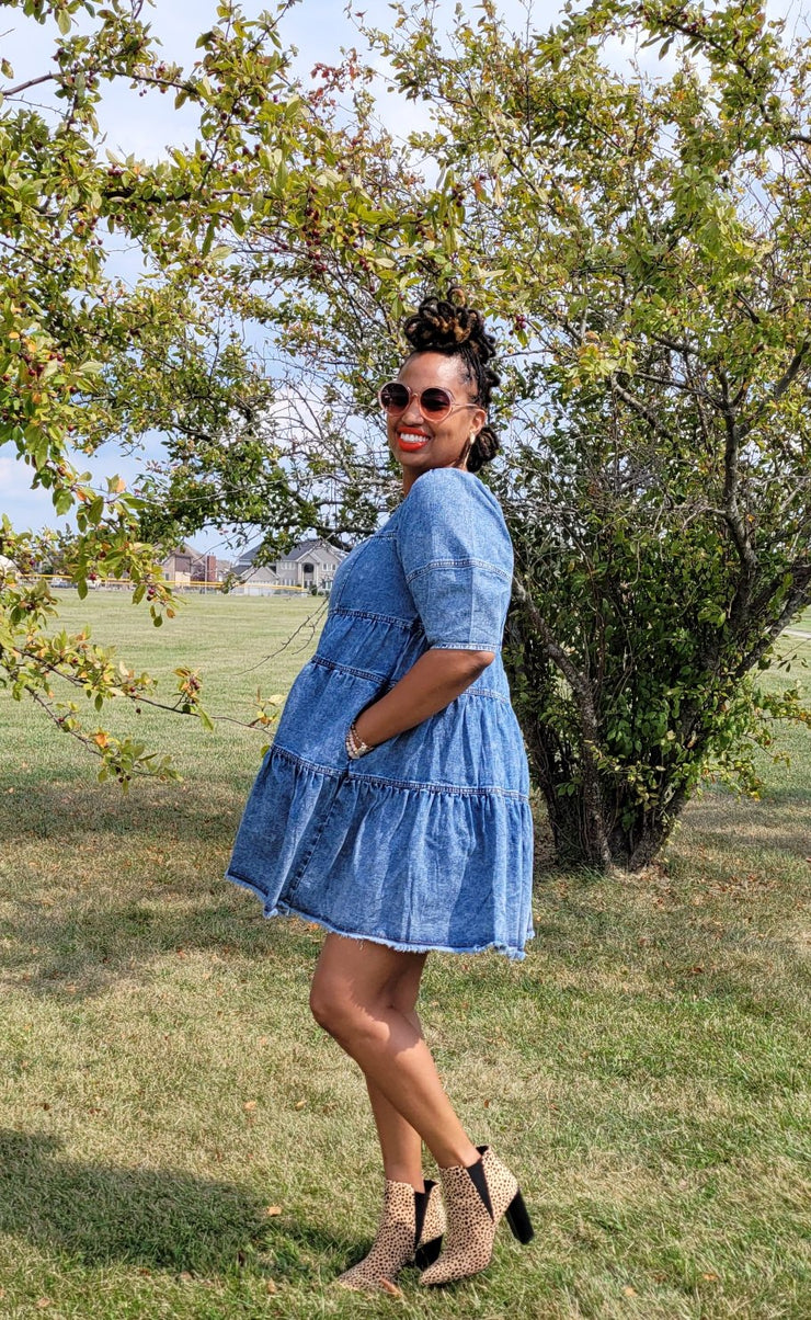 About You Denim Babydoll Tunic curated on LTK
