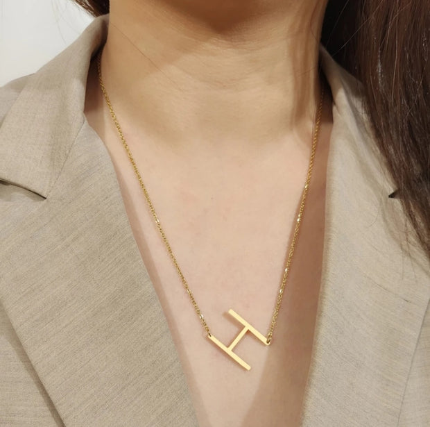 Initial Necklace (Gold and Silver)